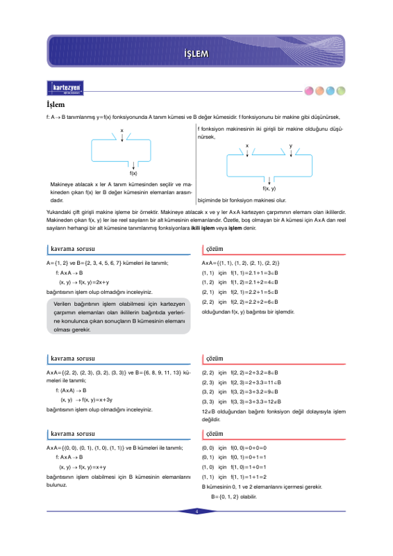 Kartezyen Matematik İşlem Becerileri Soru Bankası