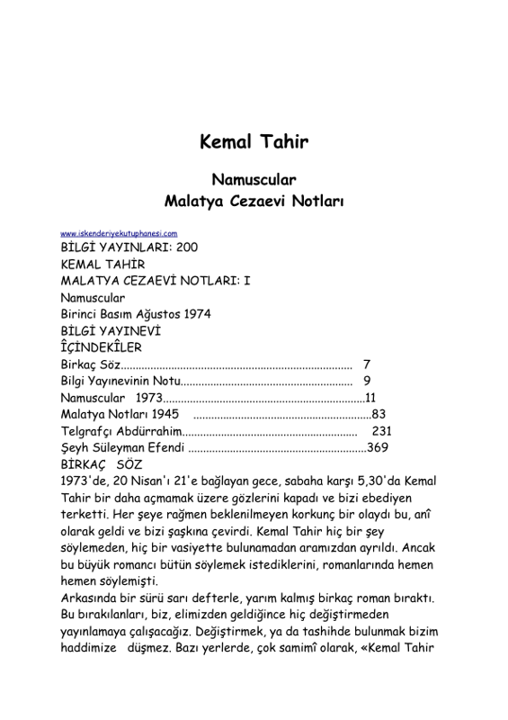 Namuscular: Malatya Cezaevi Notları
