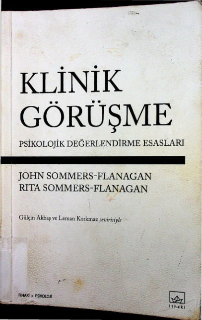 Klinik Görüşme Johnson Sommers Flanagan Veritas Sommers Flanagan
