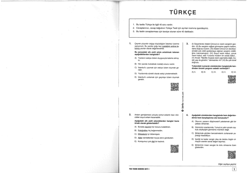 Körfez Yayınları YGS 10'lu Genel Deneme Seti
