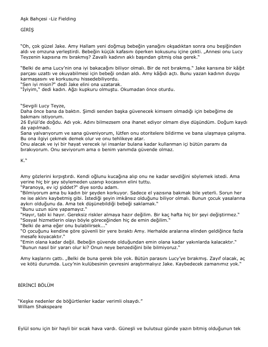 Liz Fielding Aşk Bahçesi