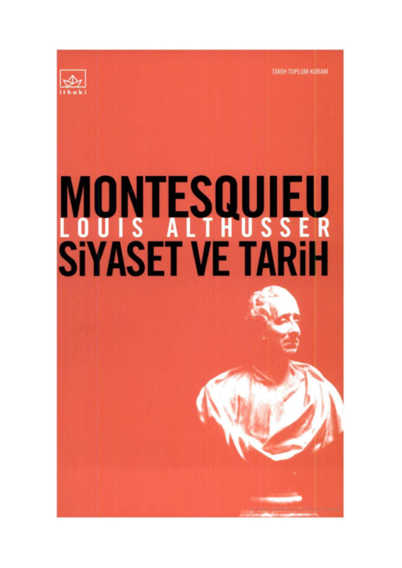 Montesquieu: Siyaset ve Tarih