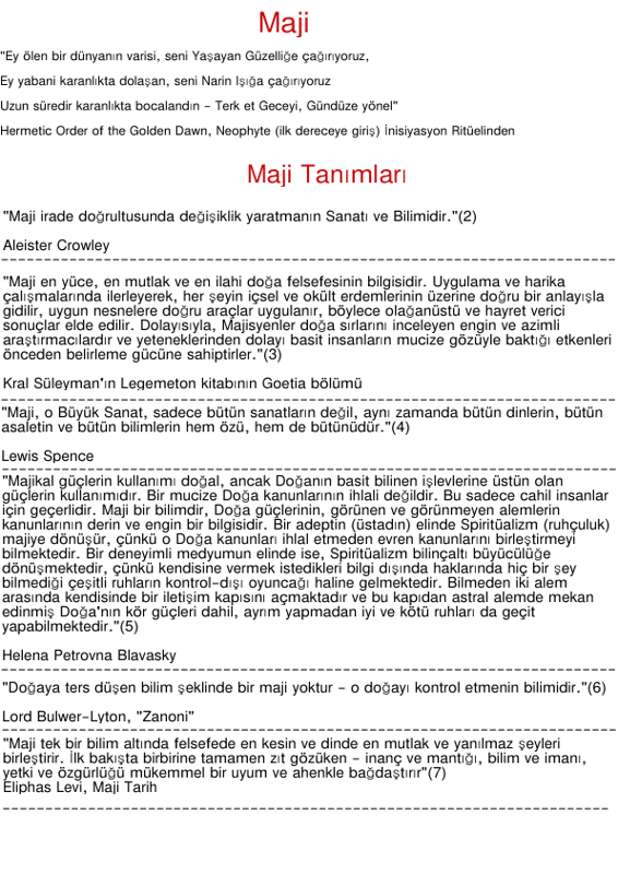 Maji ve Inisiyasyon Patya