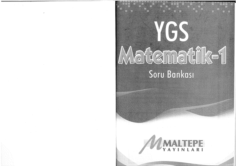 Maltepe Yayınları YGS Matematik 1 Soru Bankası B Serisi