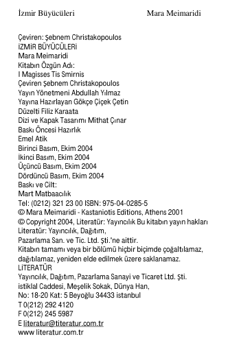Mara Mimarları İzmir Büyücüleri