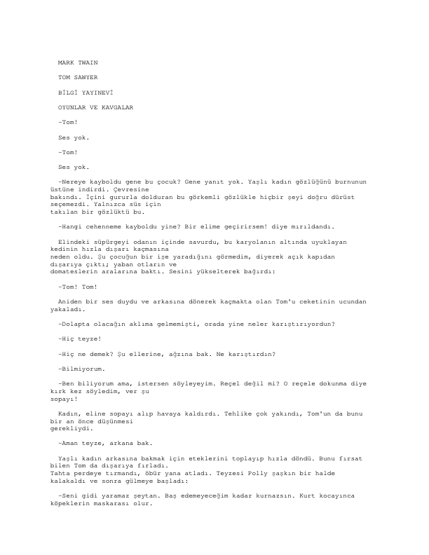 Mark Twain Tom Sawyer