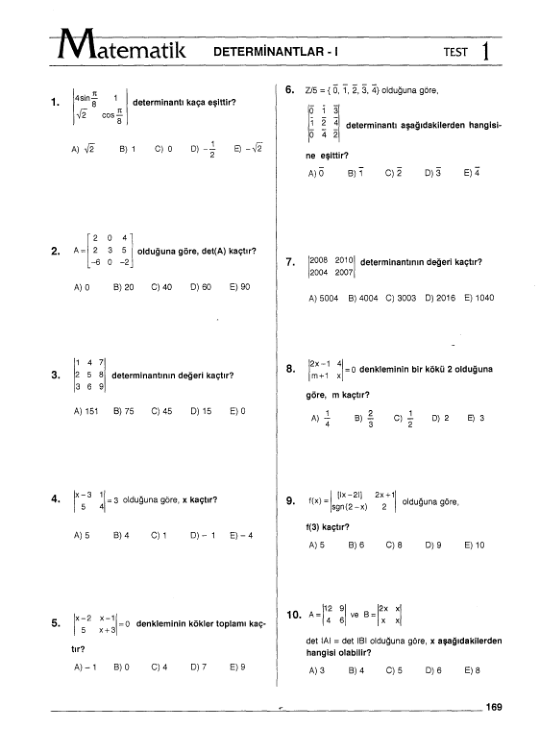 Matematik Soru Bankası Abc Yayıncılık
