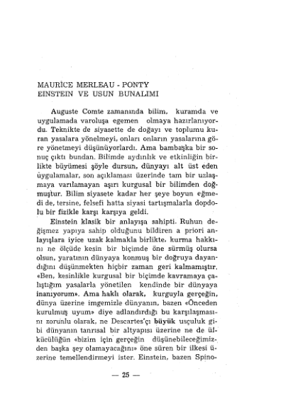 Einstein ve Aklın Bunalımı