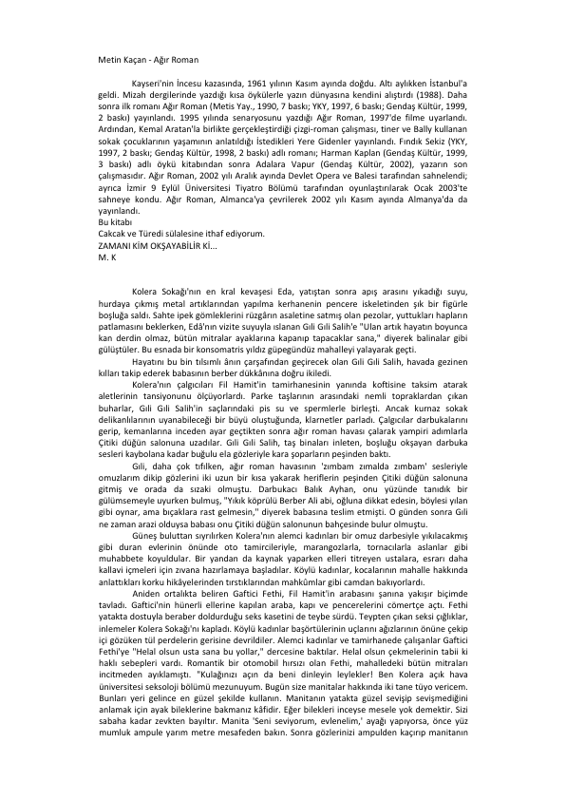 Ağır Roman: İstanbul'un Gizli Sokakları