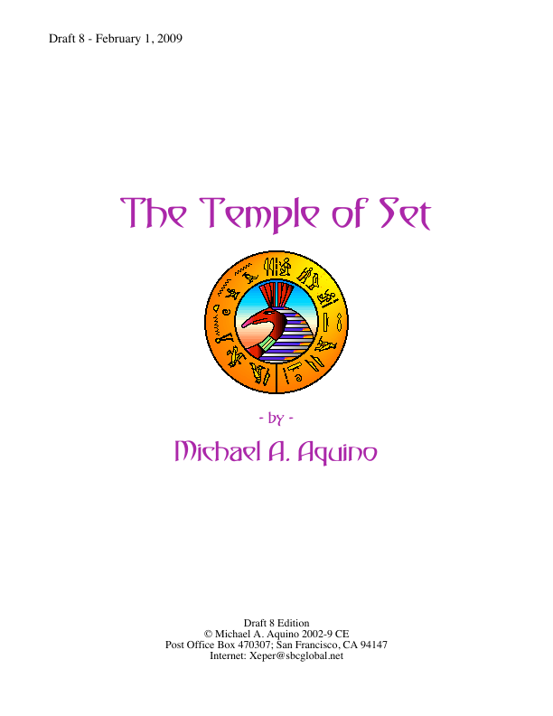 Michael Aquino - The Temple Of Set