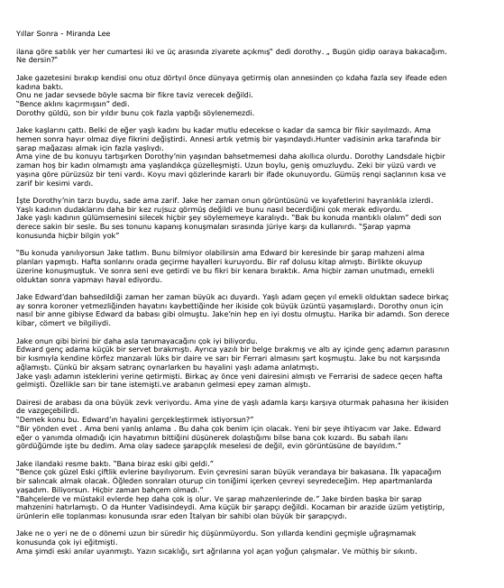 Miranda Lee Yıllar Sonra