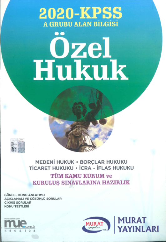 Murat Eğitim 2020 KPSS Sözel Hukuk Konu Anlatımı
