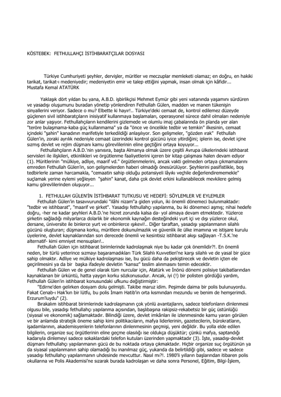 Köstebek: Gizli Örgütler ve Casusluk Tarihi