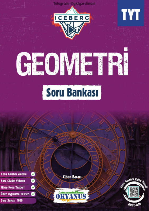 Okyanus Yayınları TYT Geometri Iceberg Soru Bankası
