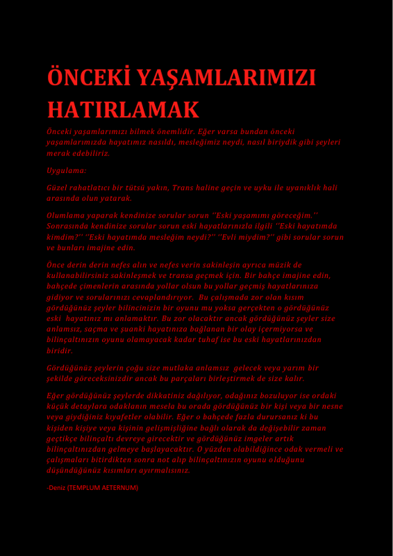 Önceki Yaşamlarımızı Hatırlamak - Deniz