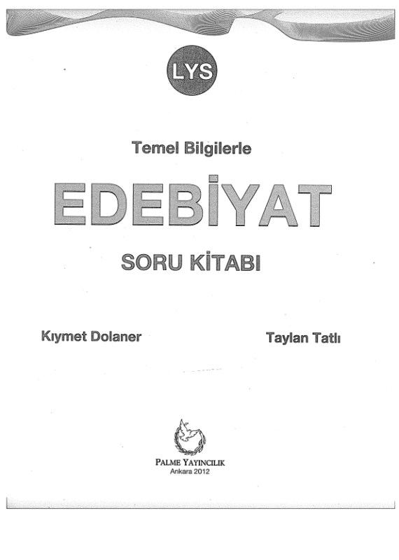 Palme LYS Edebiyat S.B