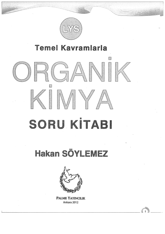 Palme Yayınları LYS Organik Kimya Soru Bankası B Serisi