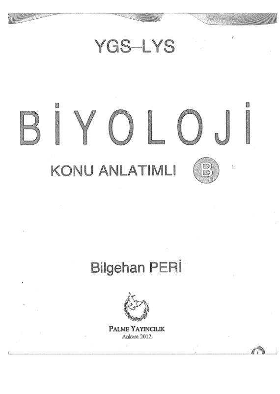 Palme YGS LYS Biyolojik A.B