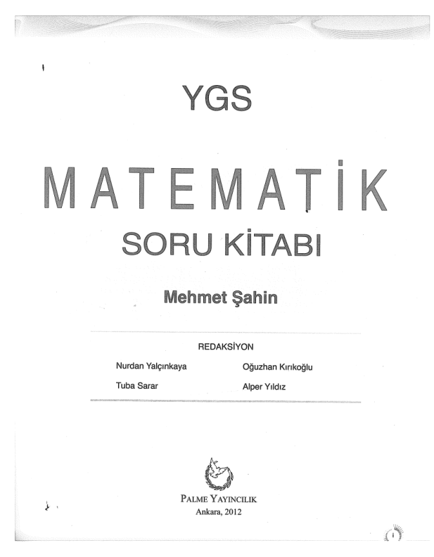 Palme YGS Matematik B