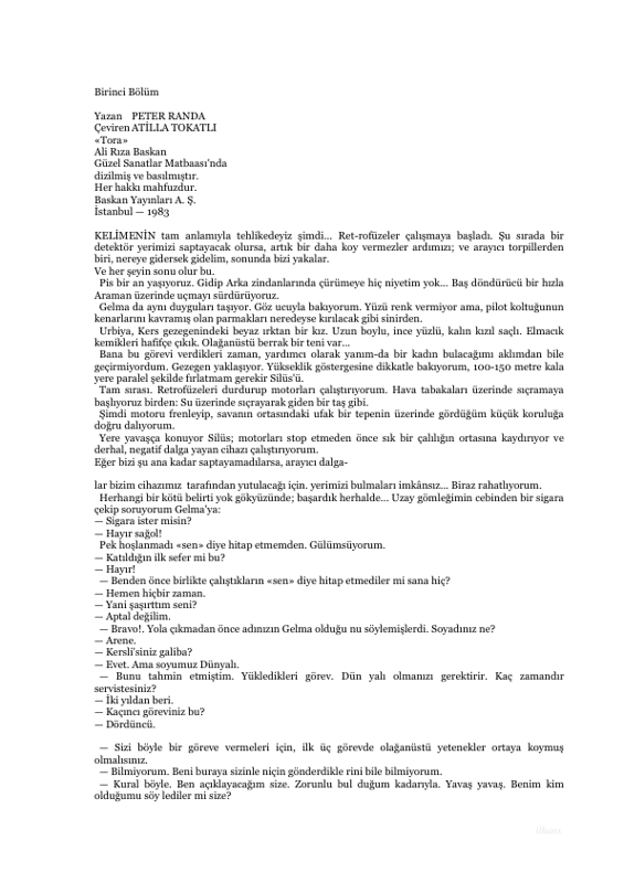 Peter Randa: Uzayda Dehşet