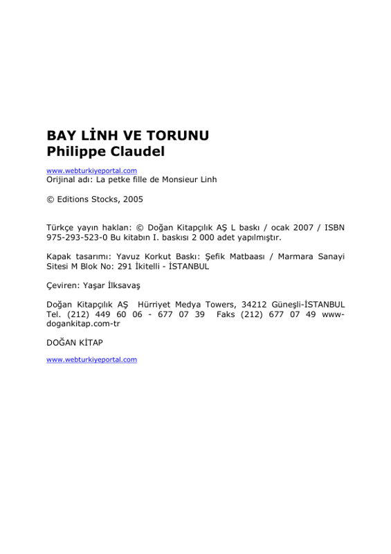Philippe Claudel - Bay Linh ve Torunu: Kuşaklar Arası Hüzün