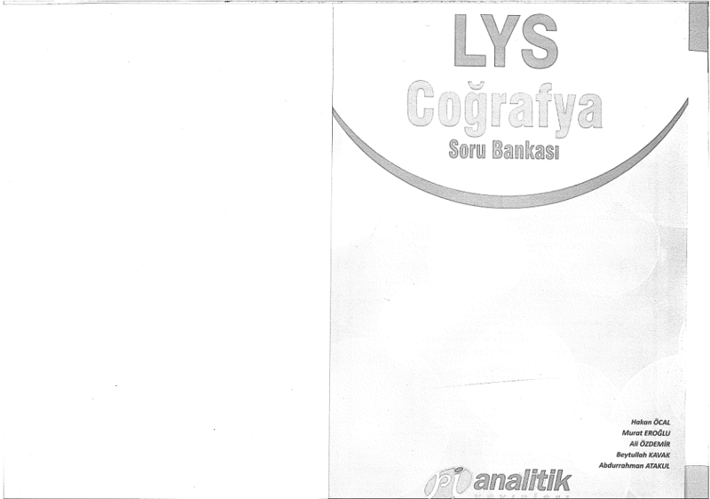 Pianalitik LYS Coğrafya Soru Bankası B