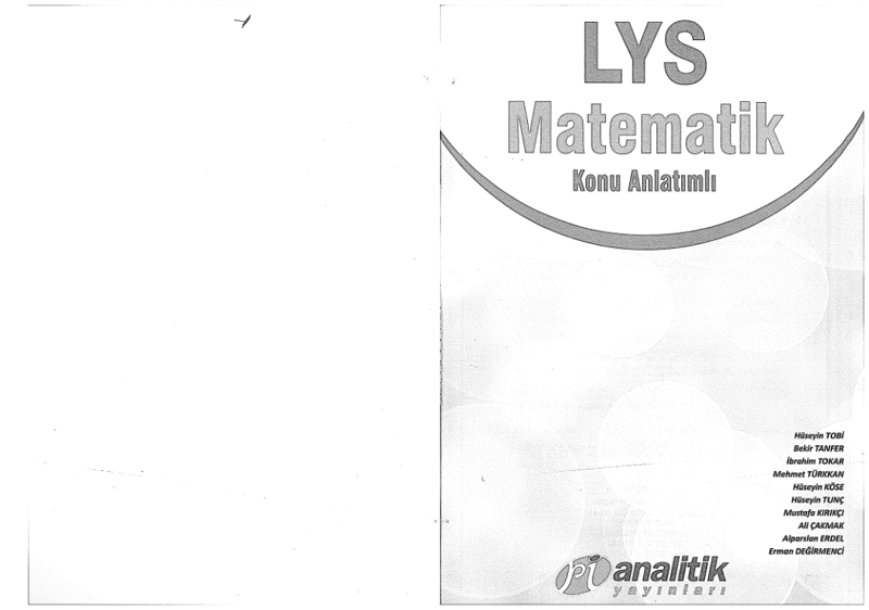 Pi Analitik LYS Matematik Konu Anlatımı