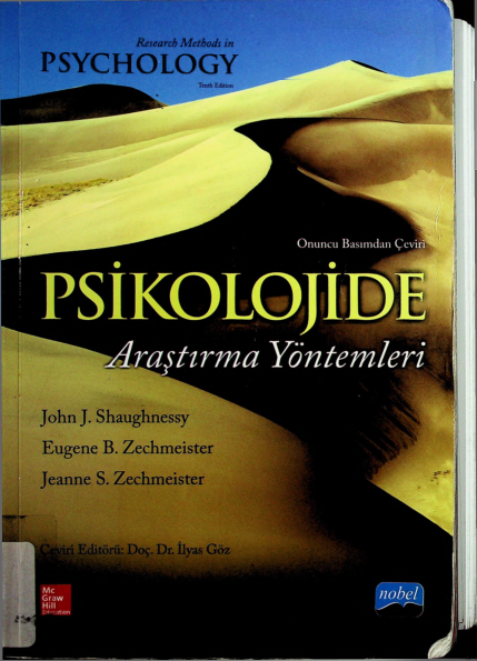 Psikolojide Araştırma Yöntemleri - John J. Shaughnessy & Eugene B. Zechmeister