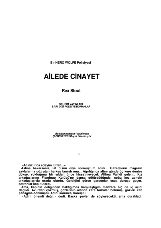 Ailede Cinayet