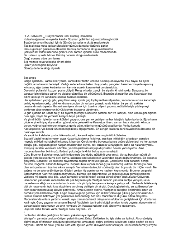 Buz Yeli Vadisi 2: Gümüş Damarları - R.A. Salvatore