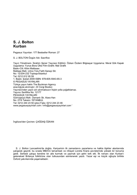 Kurban - S.J. Bolton