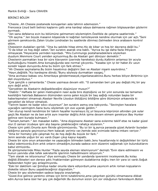 Sara Craven Mantık Evliliği