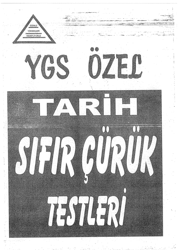 Sıfır Curuk YGS Tarih Konu Anlatımlı Soru Bankası