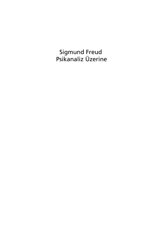 Psikanaliz Üzerine: Bilinçaltının Keşfi