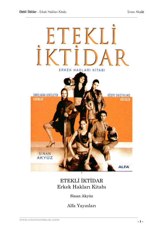 Sinan Akyüz Etekli İktidar