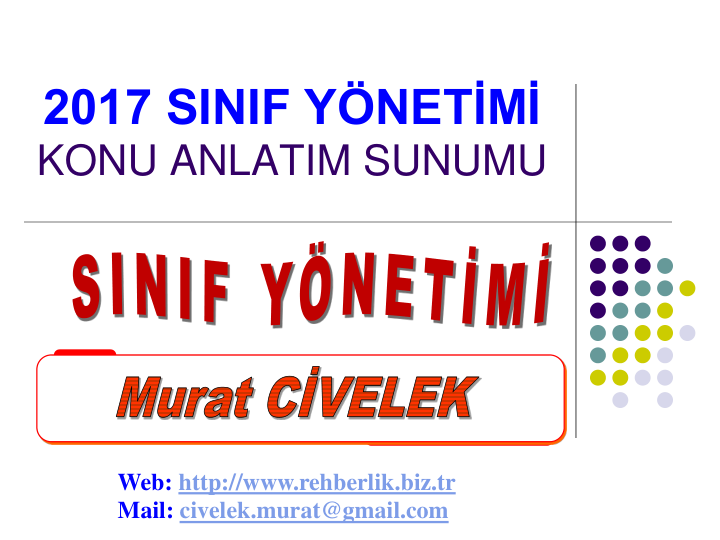 Sınıf Yönetimi Murat Civelek