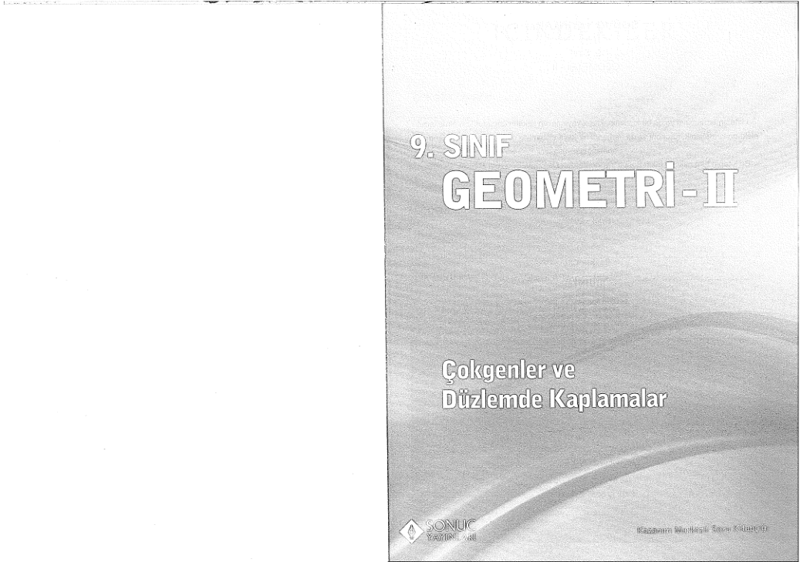 Sonuç Yayınları 9. Sınıf Geometri 2. Kitap