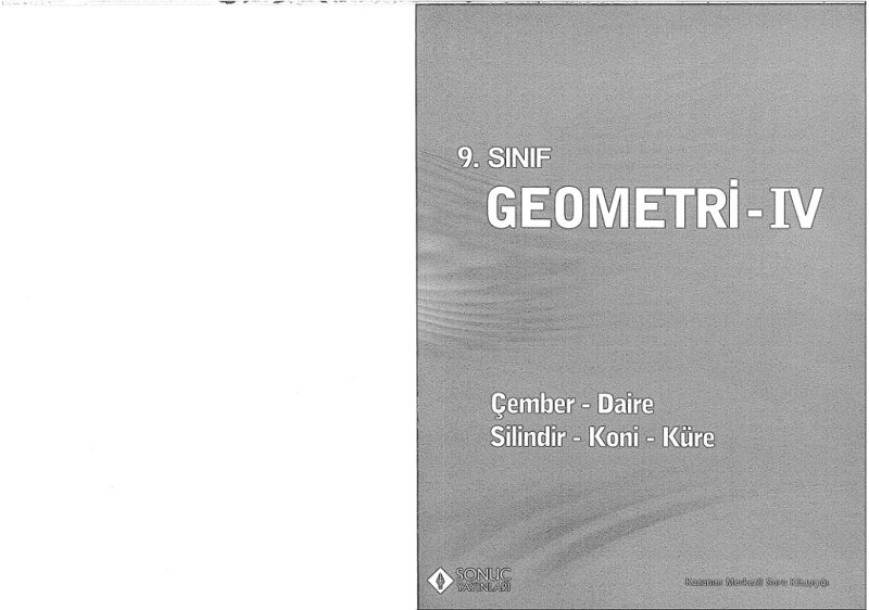 Sonuç Yayınları 9. Sınıf Geometri Kitabı 4