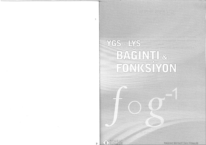 Sonuç YGS LYS Bağıntı ve Fonksiyon
