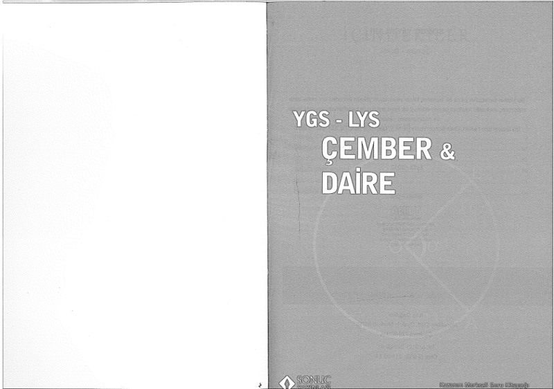 Sonuç YGS LYS Çember ve Daire