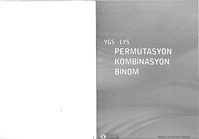 Sonuç YGS LYS Permütasyon Kombinasyon Binom