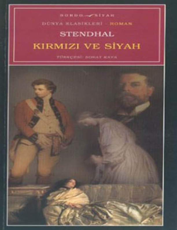Stendhal Kırmızı Ve Siyah