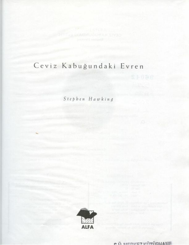 Stephen Hawking - Ceviz Kabuğundaki Evren