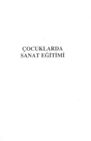 Çocuklarda Sanat Eğitimi: Yaratıcılığın Keşfi - Susan Striker