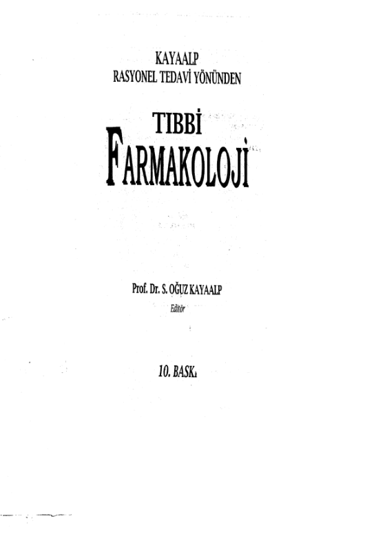 Tipbilimitibbifarmakolojioguzkayaalpbabilkutuphanesii