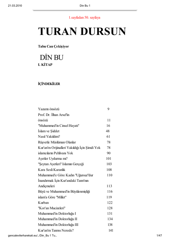 Din Bu: Teolojik Bir Sorgulama