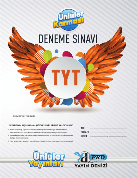 Ünlüler Karma TYT Genel Deneme 2020