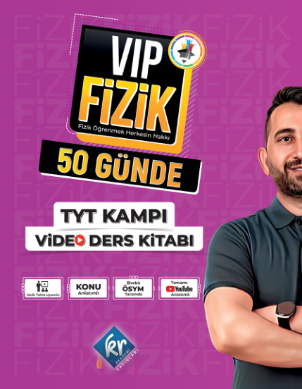 VIP Fizik 50 Günde Video Ders Kitabı 2024