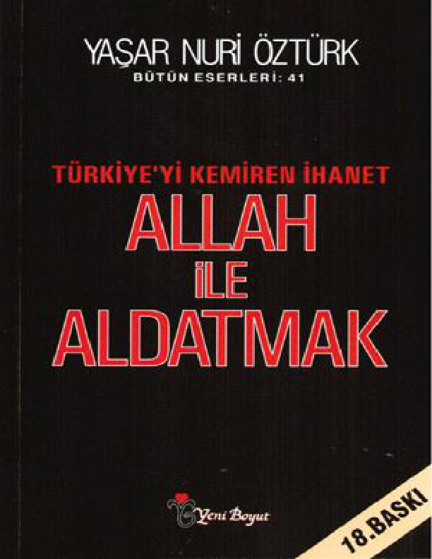 Yasar Nuri Öztürk Allah İle Aldatmak Libgenli